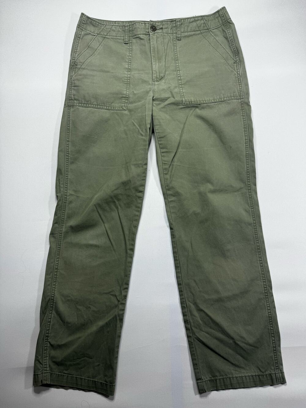 Levi's Women's Straight Leg Army Green Utility Pants‎ - Size 28 (32x28)